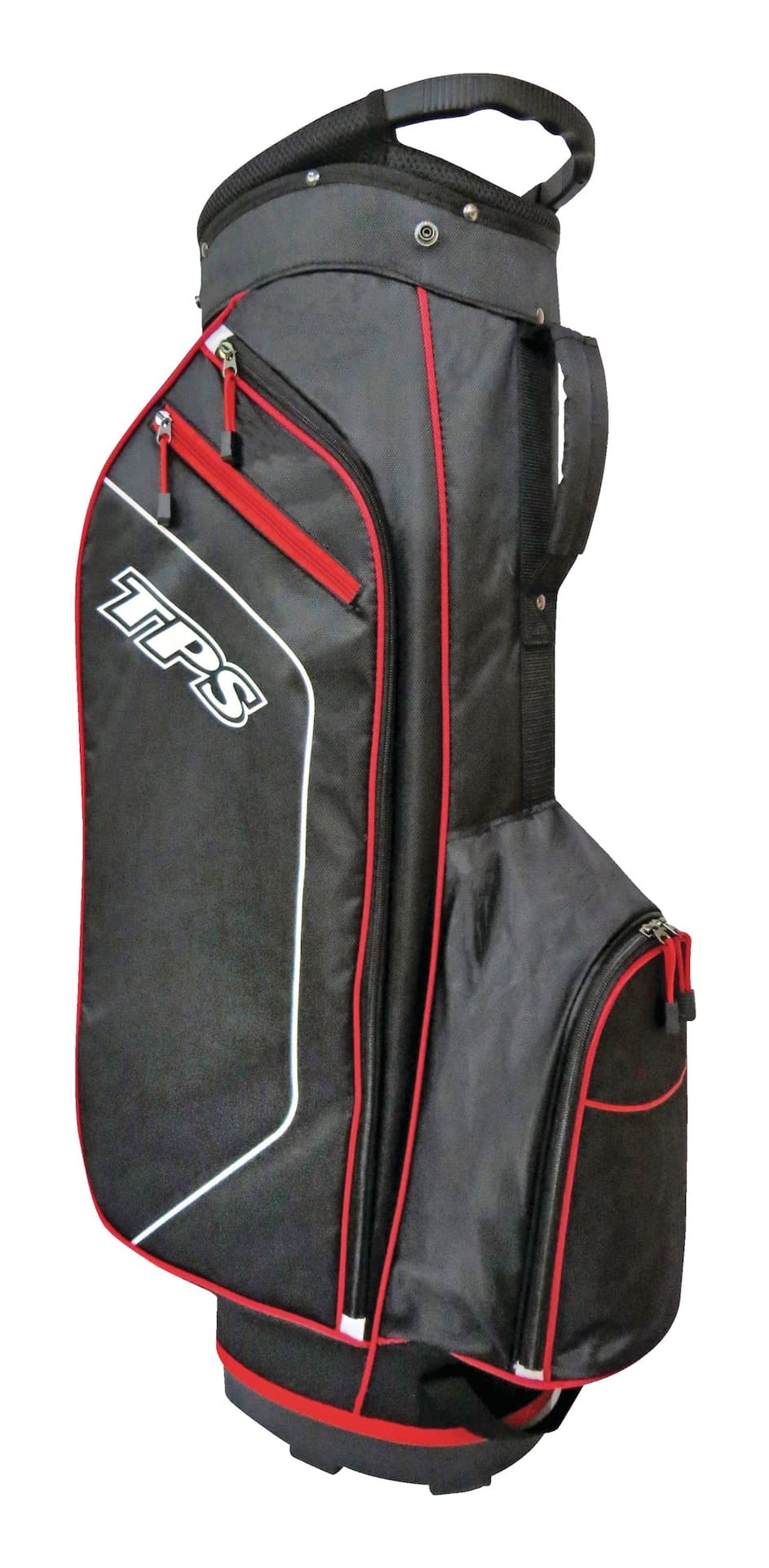 PowerBilt Century V2 5-Way Golf Cart Bag, Lightweight, Black/Red