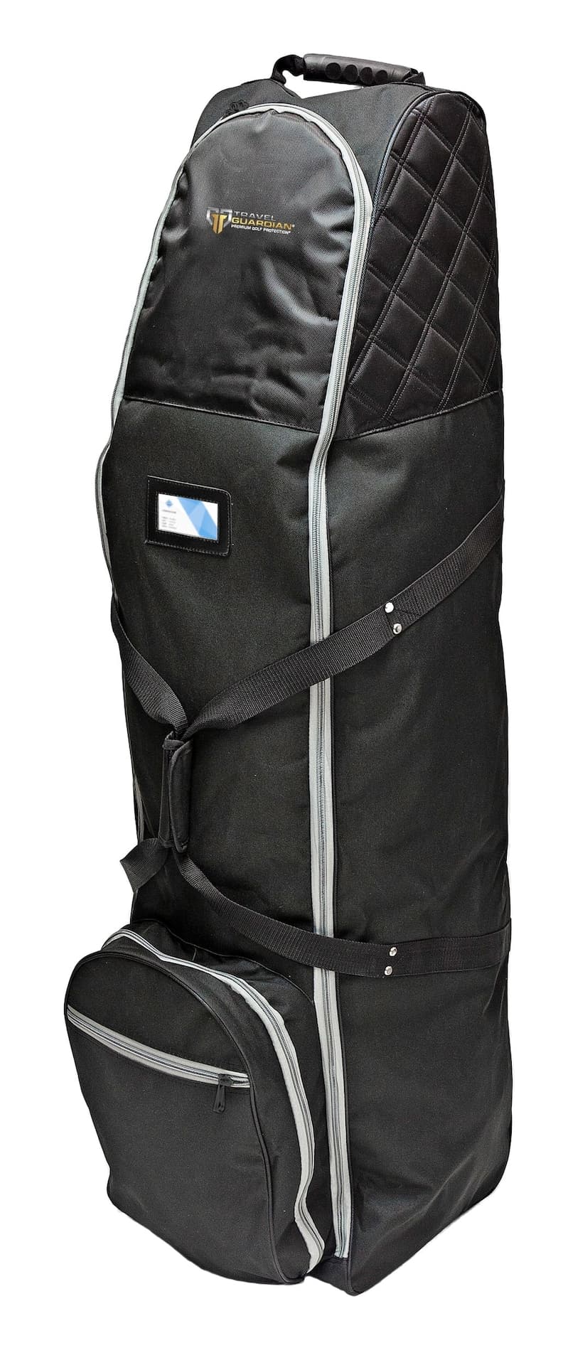 MTRX Premium Travel Golf Bag Cover with Quilted Protection & Extra Storage, Black