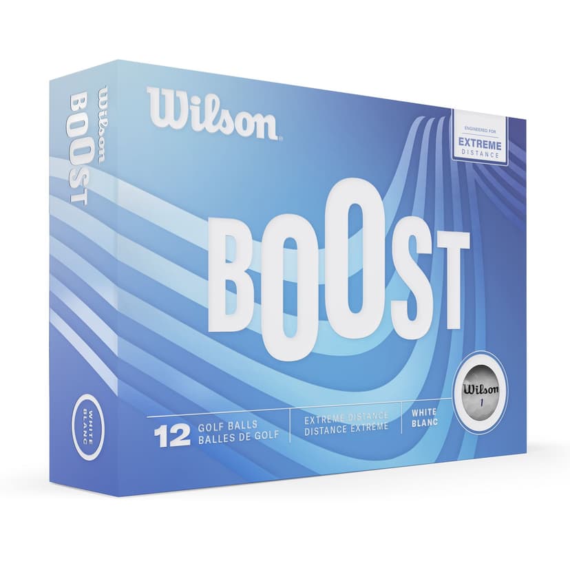 Wilson Boost Golf Ball, Extreme Distance, 12-pk, White