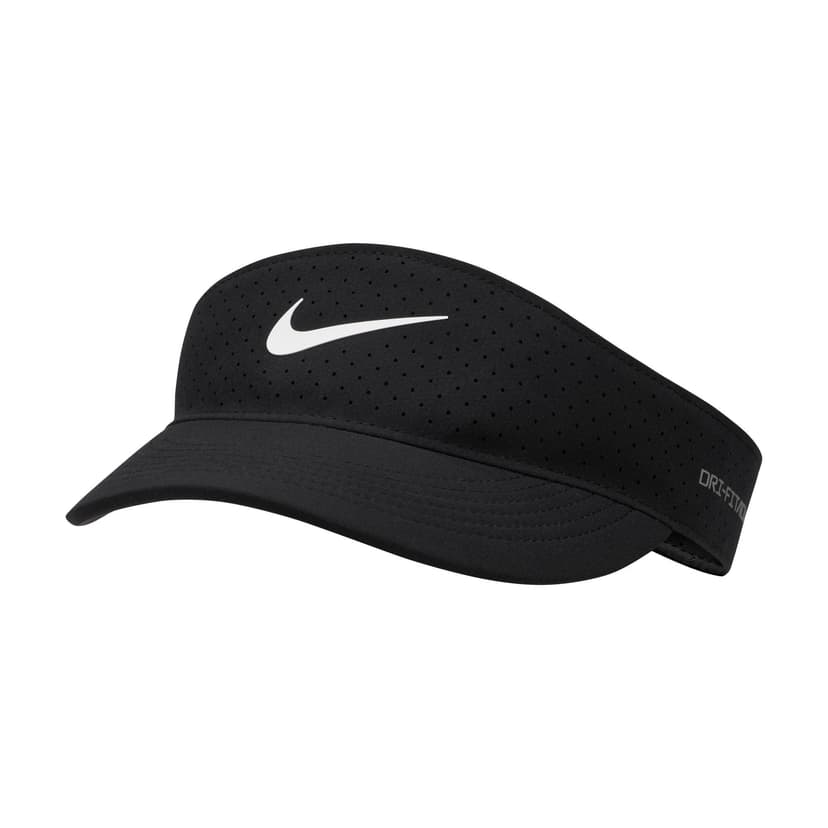 Nike Golf Dri-Fit Visor with Adjustable Closure, Men's/Women's Unisex, Black/White, One Size