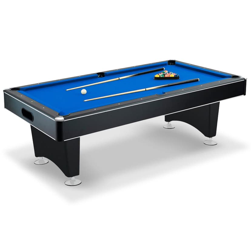 Hathaway Hustler Pool/Billiards Table w/ Balls, Cues & Accessories, Black, 7-ft