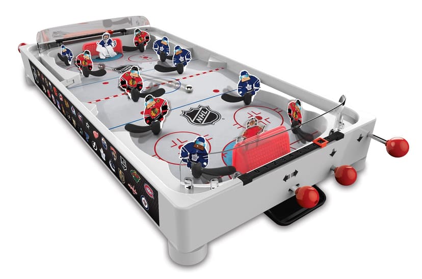 NHL All-Star 2-Player Table Top Rod Hockey Game w/180 Team Pieces, Age 6+, 26-in