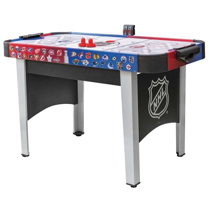 NHL Rush Hover Air Hockey Game Table w/ Electronic Scoreboard, Pucks & Pushers, 48-in
