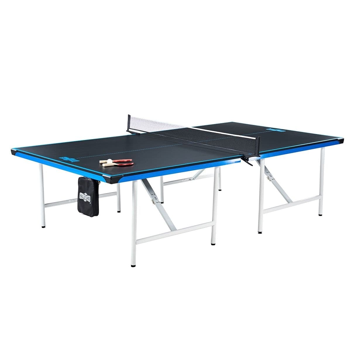 MD Sports 2-Piece Official Size Indoor Table Tennis/Ping Pong Table with Balls, Paddles & Net