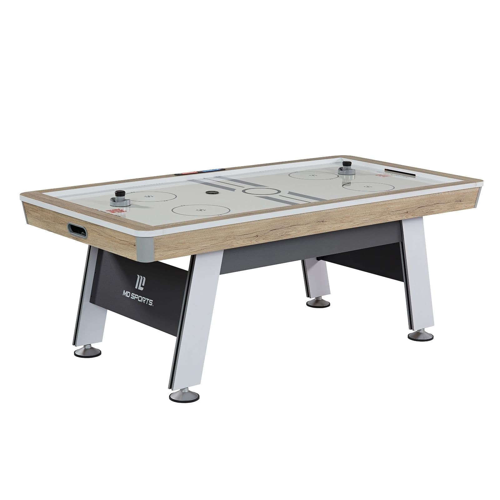 MD Sports Air Hockey Table with Electronic Scoreboard, Pucks & Pushers, 84-in