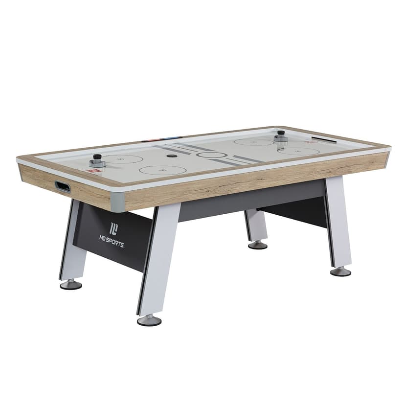 MD Sports Air Hockey Table with Electronic Scoreboard, Pucks & Pushers, 84-in