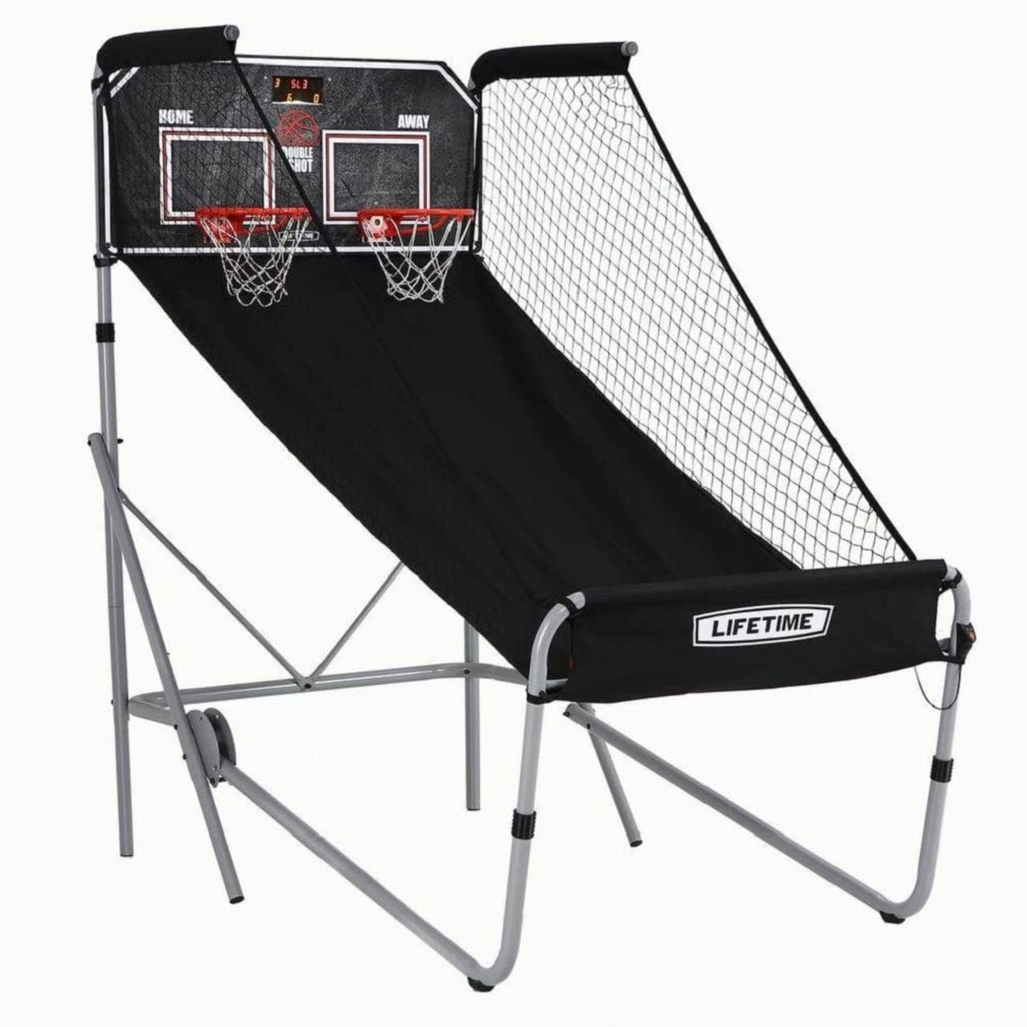 Lifetime Portable Adjustable Double Shot Deluxe Basketball Arcade Game
