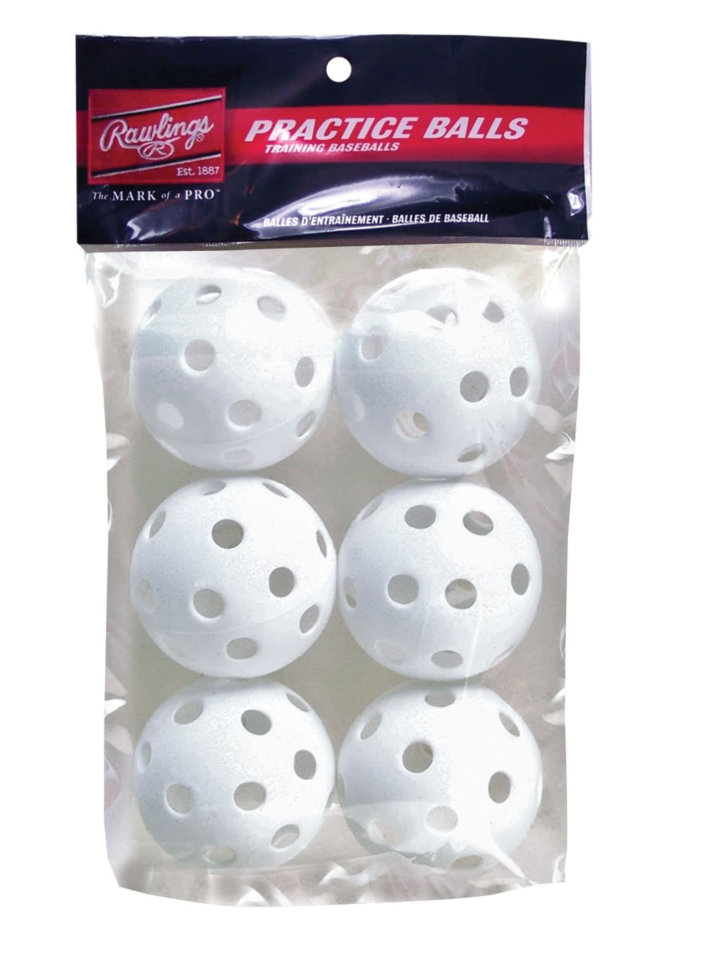 Rawlings Practice Baseballs, 9-in, 6-pk