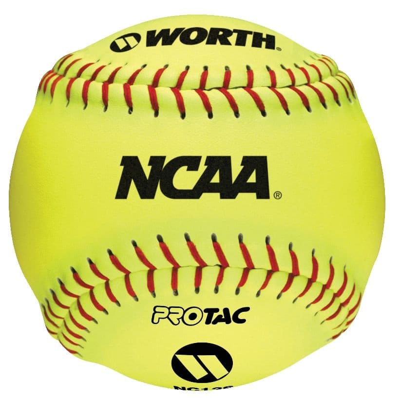 Worth Indoor/Outdoor Softball, Yellow, 12-in