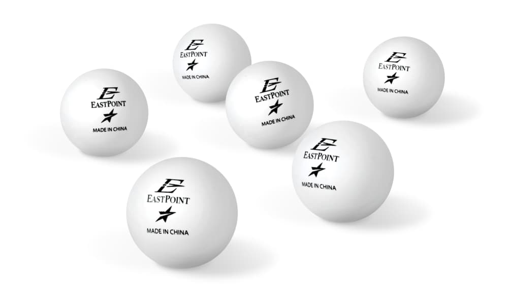 EastPoint1-Star Official Size Table Tennis/Ping Pong Balls, White, 30-pk
