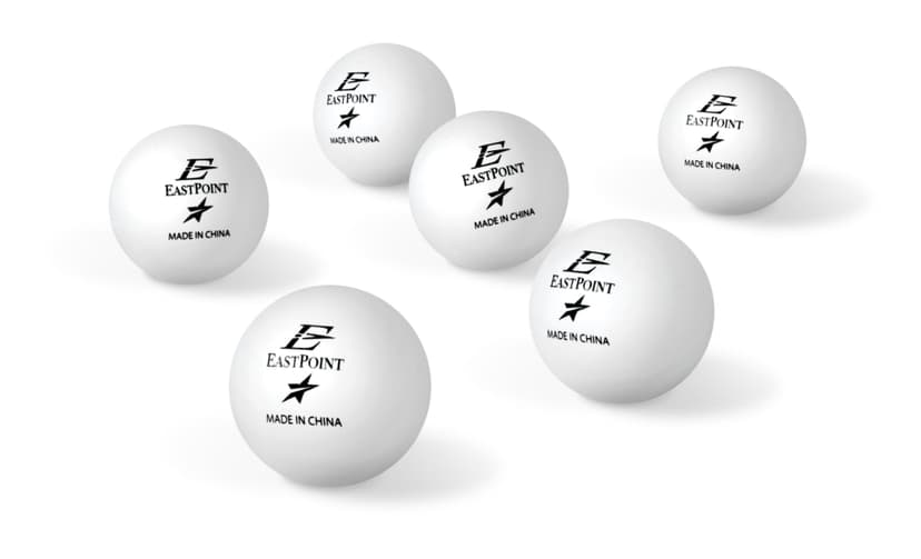 EastPoint1-Star Official Size Table Tennis/Ping Pong Balls, White, 30-pk