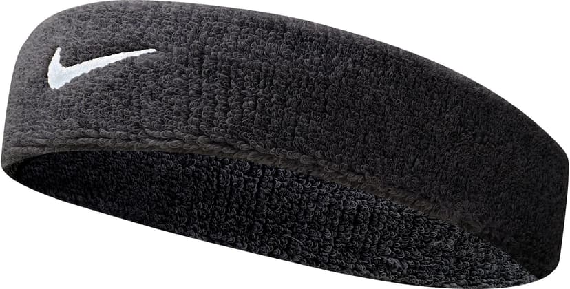 Nike Swoosh Stretch Cotton Terry Sports Headband/Sweatband Black