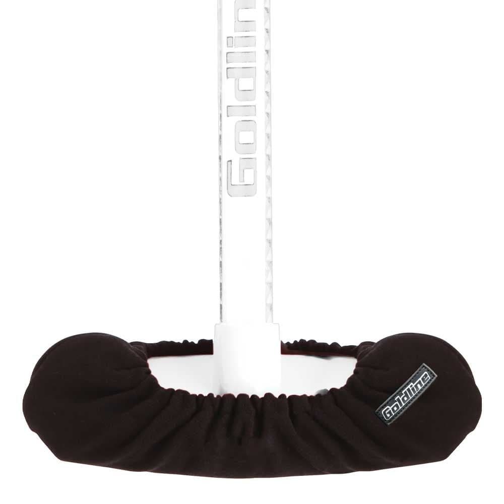 Goldline Stretch Cotton Blend Curling Broom Head Cover, Black, One Size