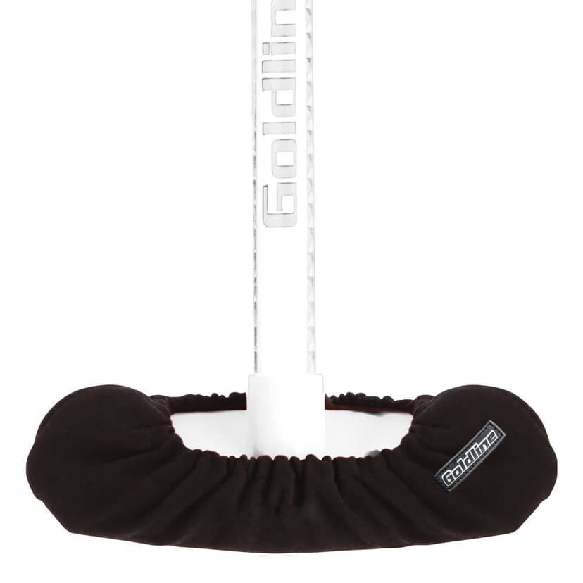 Goldline Stretch Cotton Blend Curling Broom Head Cover, Black, One Size