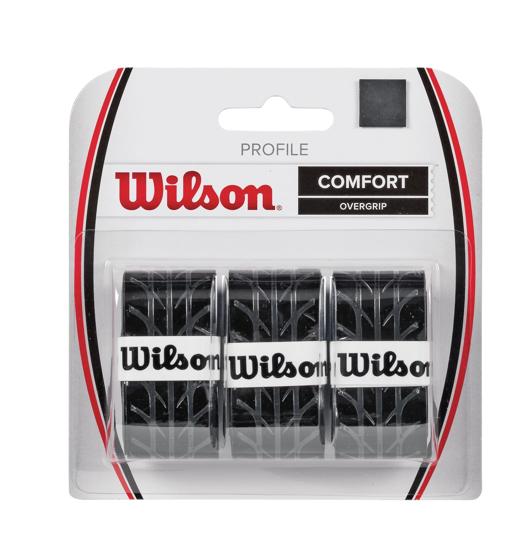 Wilson Profile Comfort Overgrip Perforated Racquet/Racket Sports Grip Tape Black