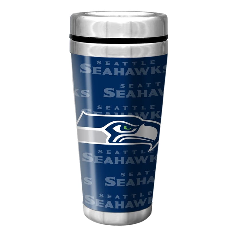 Seattle Seahawks Stainless Steel Travel Mug For NFL Football Fans/Collectors, 16-oz