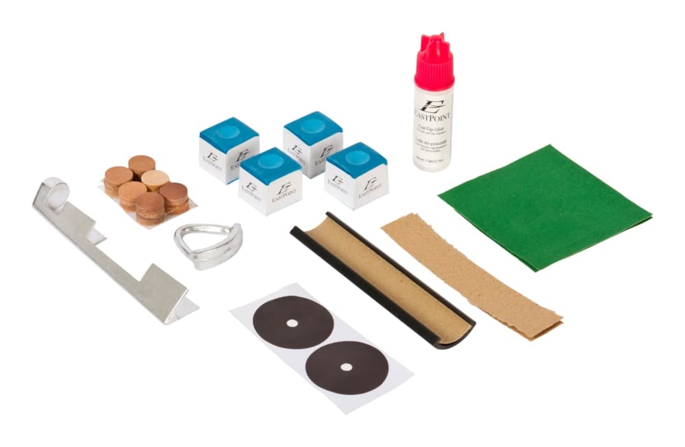 EastPoint Deluxe Billiard/Pool Cue & Table Repair Kit, 7-pc