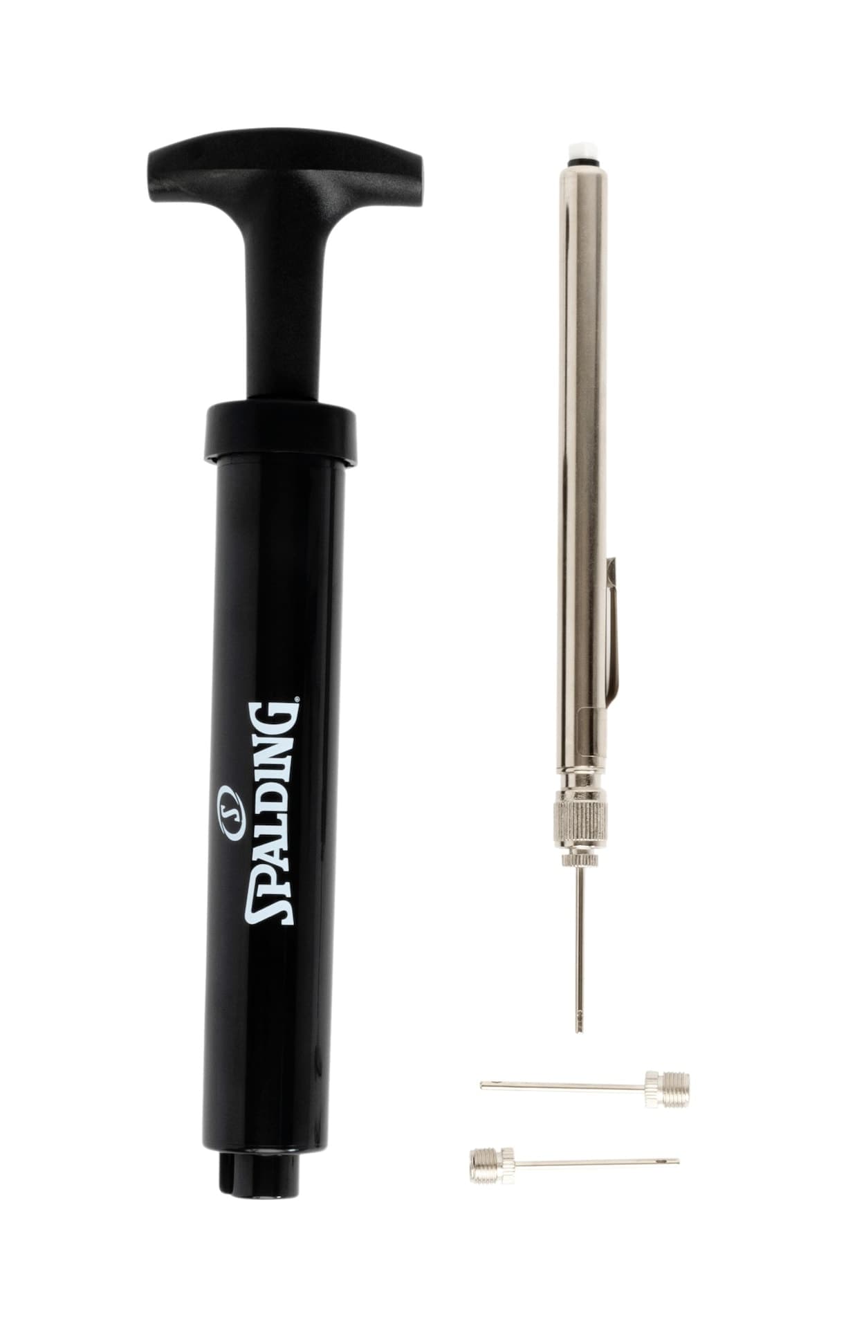 Spalding Travel-Size Basketball Maintenance Kit w/ Ball Air Pump, Inflation Gauge & Needles
