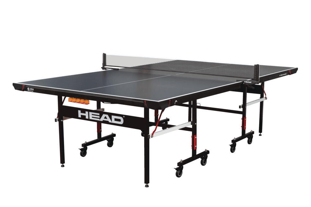 Head Summit Foldable Pong Table Tennis with Net & Built-In Storage