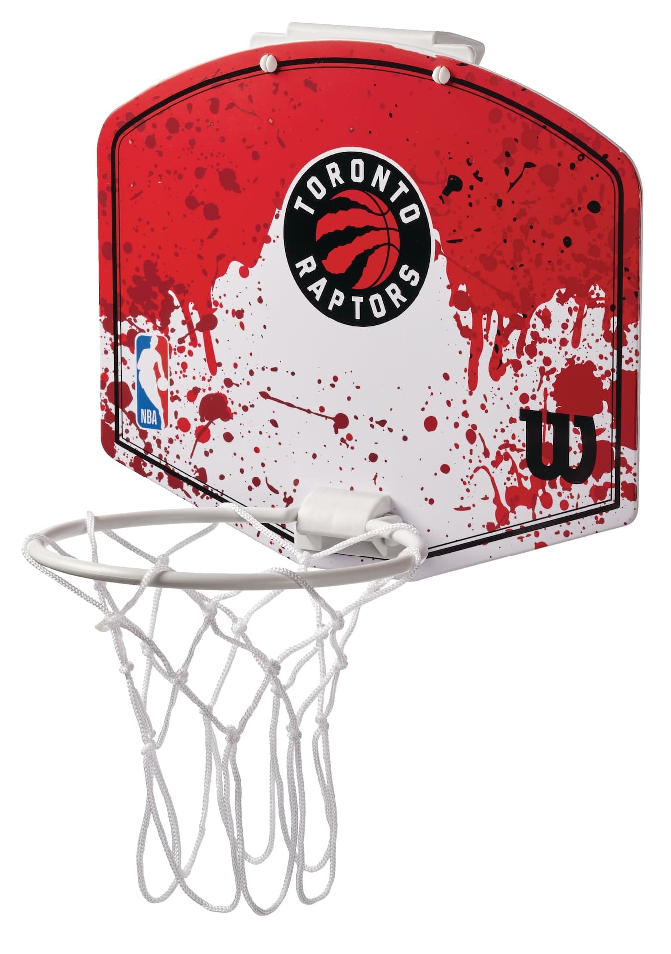 Wilson NBA Toronto Raptors Over-The-Door Mini Basketball Hoop & Net Set w/Ball