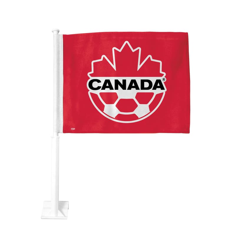 Team Canada Soccer 2-Sided Car Flag