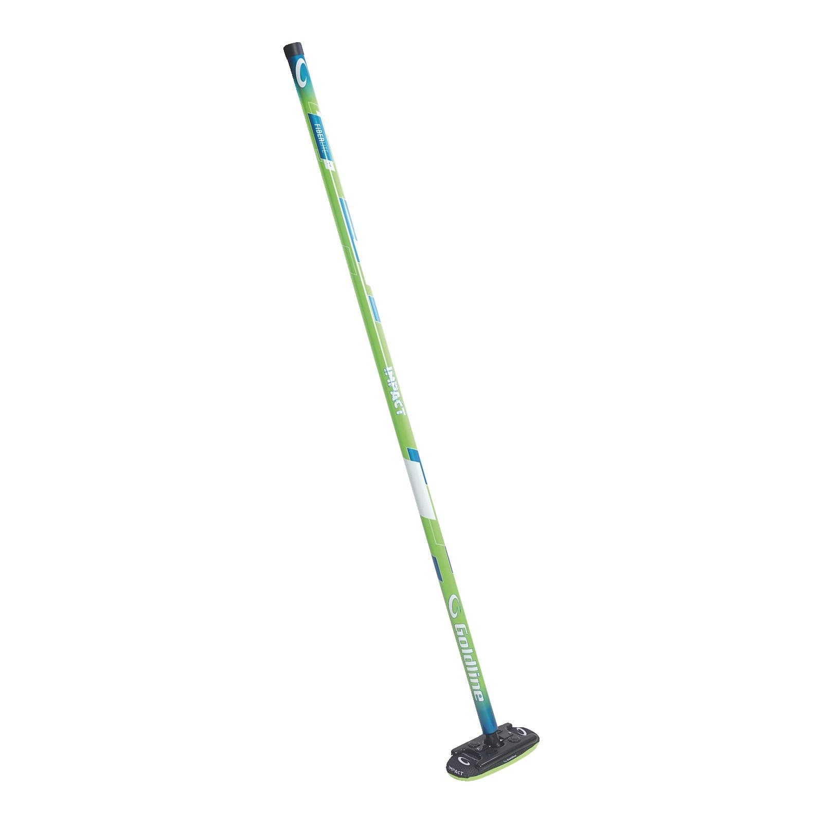 Goldline Fiberlite Impact Curling Broom, All Age Groups, Lime, 1-in