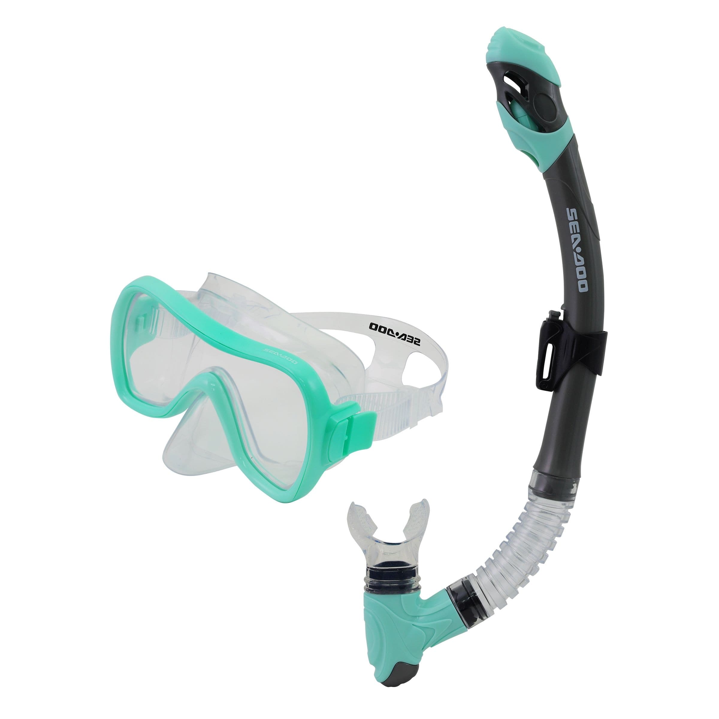 SeaDoo Lake Green Adult Mask and Snorkel Combo, Ages 14+