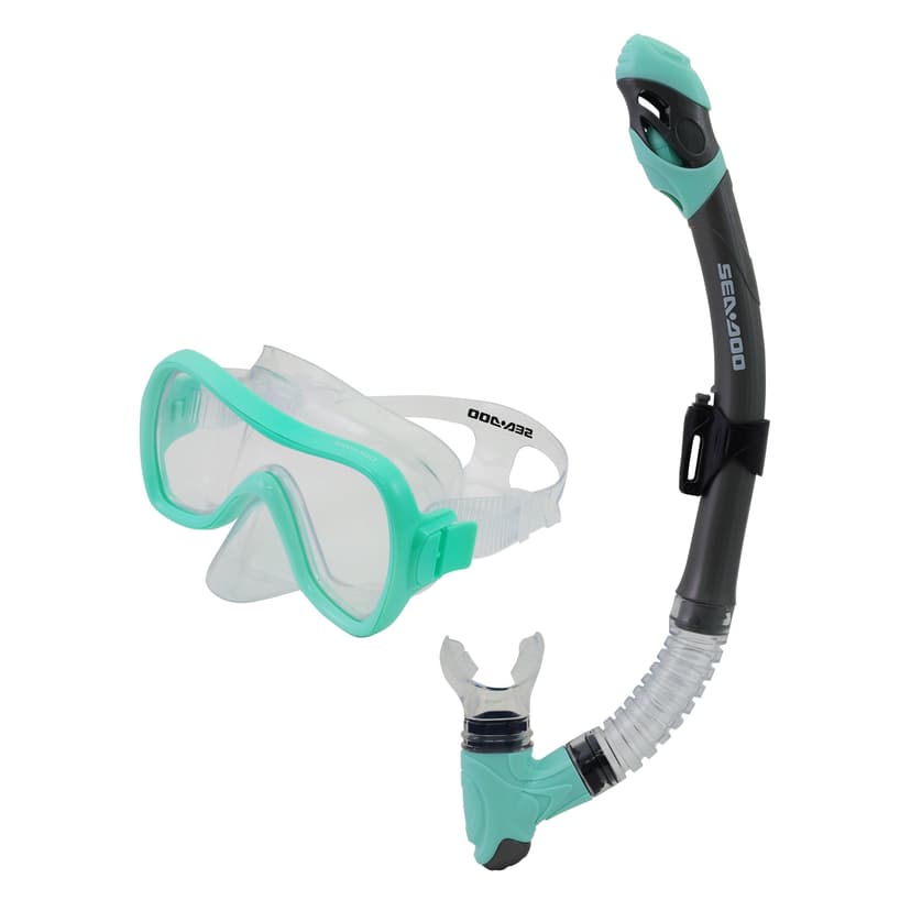 SeaDoo Lake Green Adult Mask and Snorkel Combo, Ages 14+