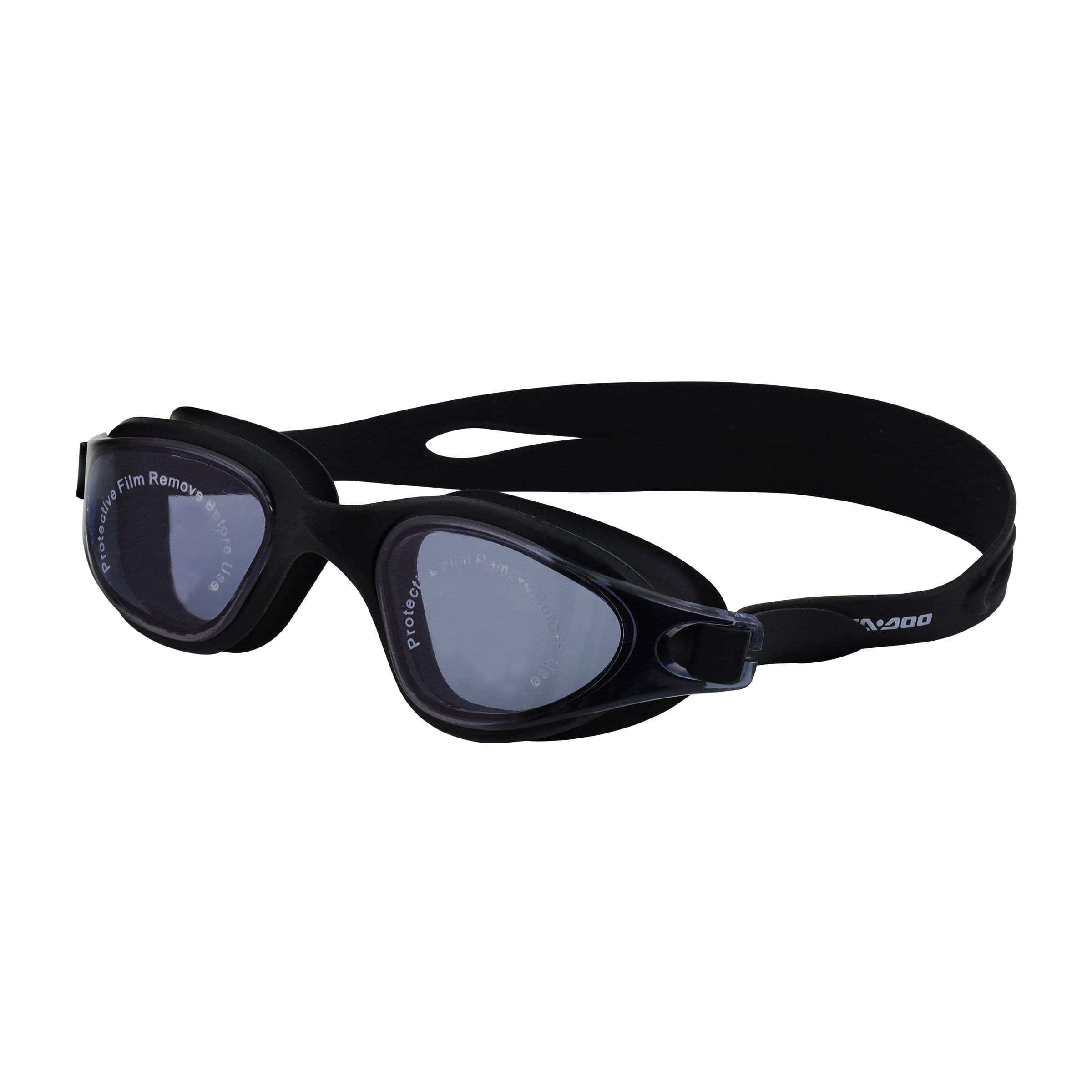 SeaDoo Black Adult Coral Swim Goggles, Ages 14+