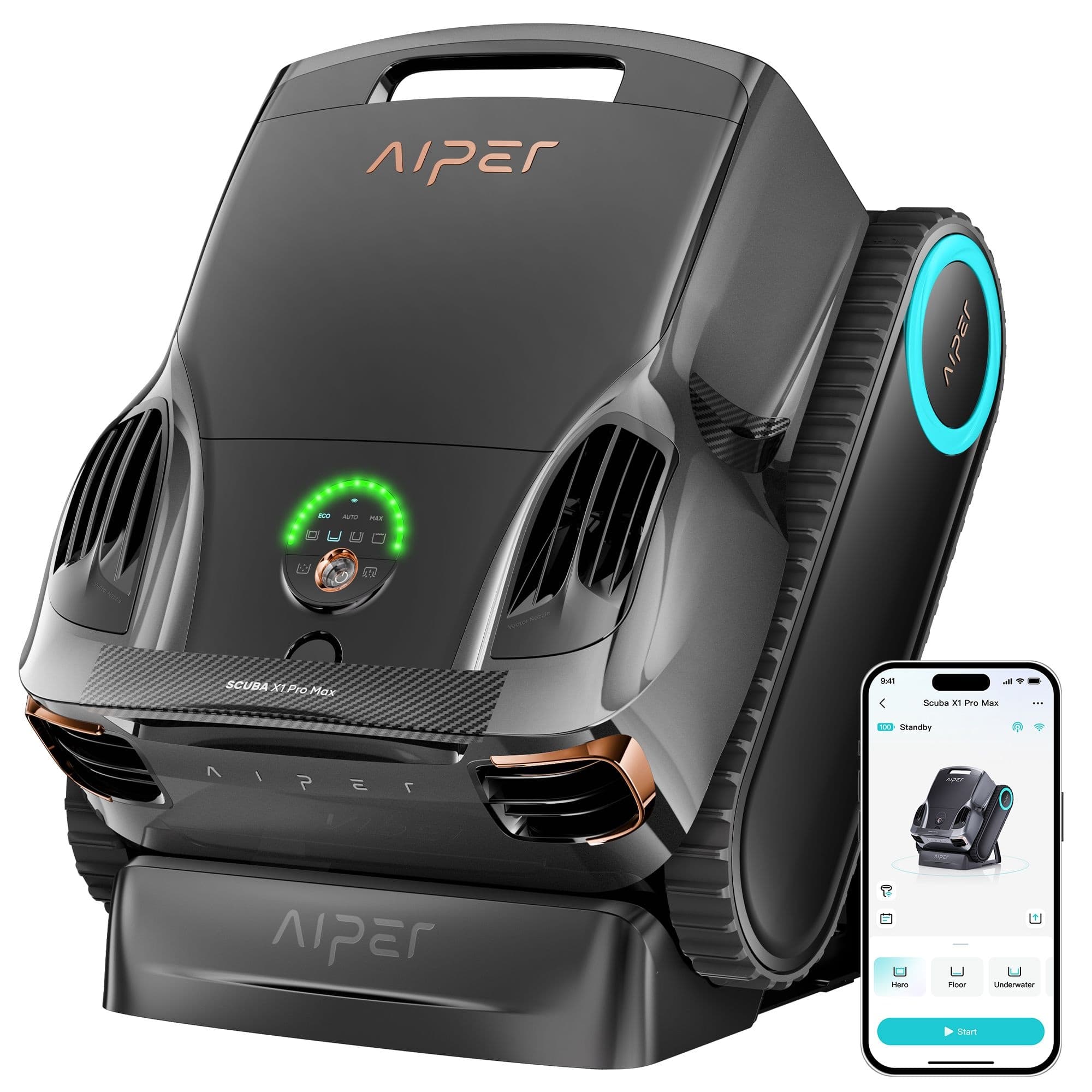 Aiper X1 Pro Max All‑In‑One Smart Cordless Robotic Pool Cleaner for Comprehensive Pool Care