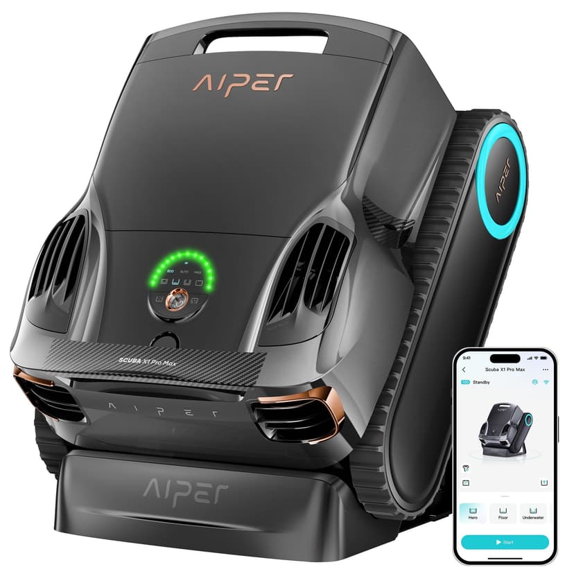 Aiper X1 Pro Max All‑In‑One Smart Cordless Robotic Pool Cleaner for Comprehensive Pool Care