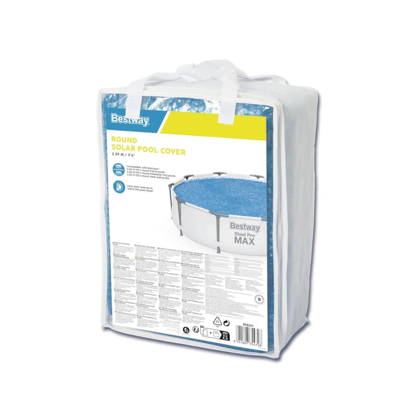 Bestway Flowclear™ Solar Fast Set & Steel Frame Pool Cover, 10-ft