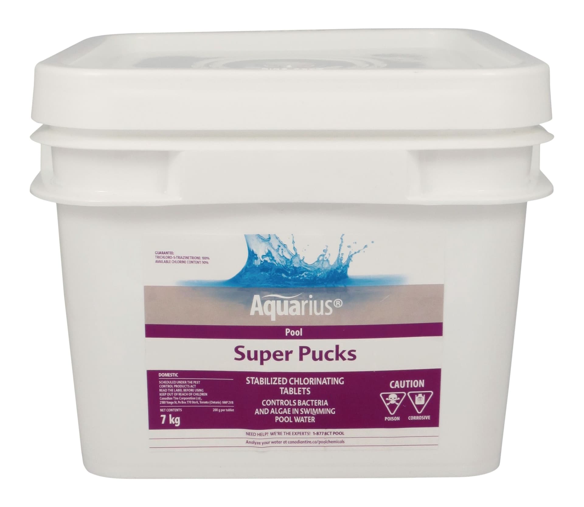 Aquarius Super Pucks - Stabilized Pool Chlorine Pucks, 7-kg