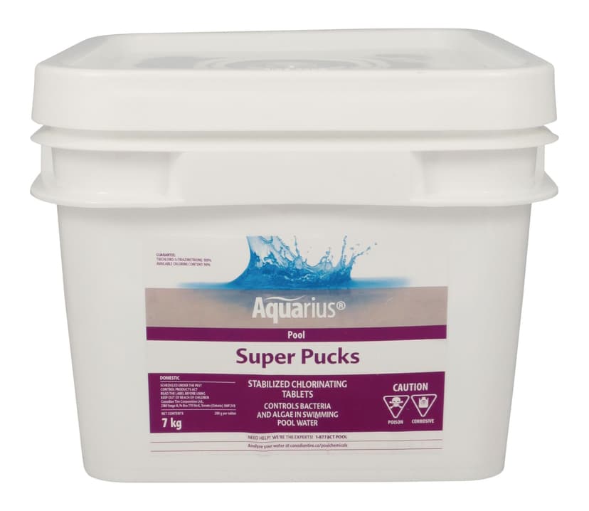 Aquarius Super Pucks - Stabilized Pool Chlorine Pucks, 7-kg