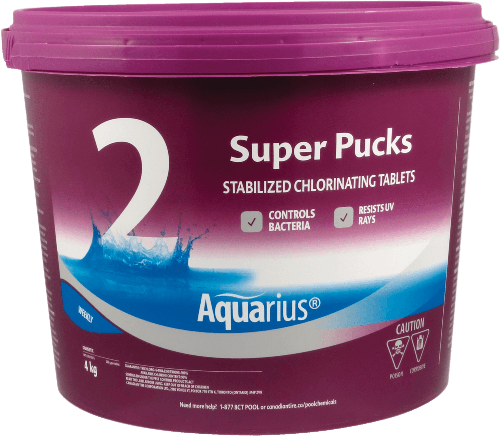 Aquarius Step 2 Super Pucks Water Stabilized Chlorinating Tablets, 4-kg