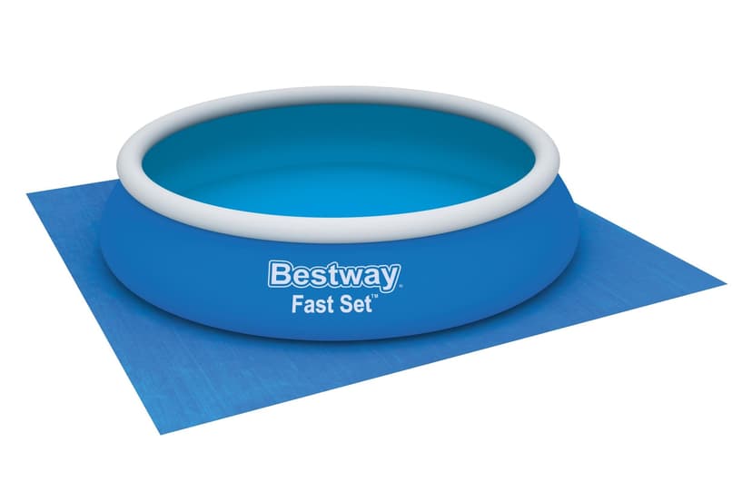 Bestway Simple-Set Plastic Pool Ground Cloth Sheet, 16 x 16-ft