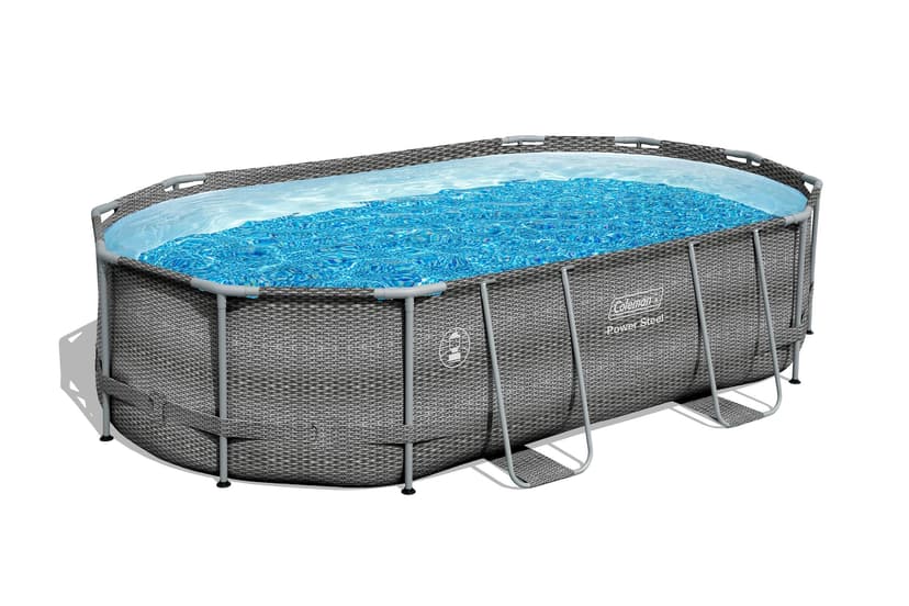 Coleman Oval Steel Frame Swimming Pool, 16-ft x 10-ft x 42-in