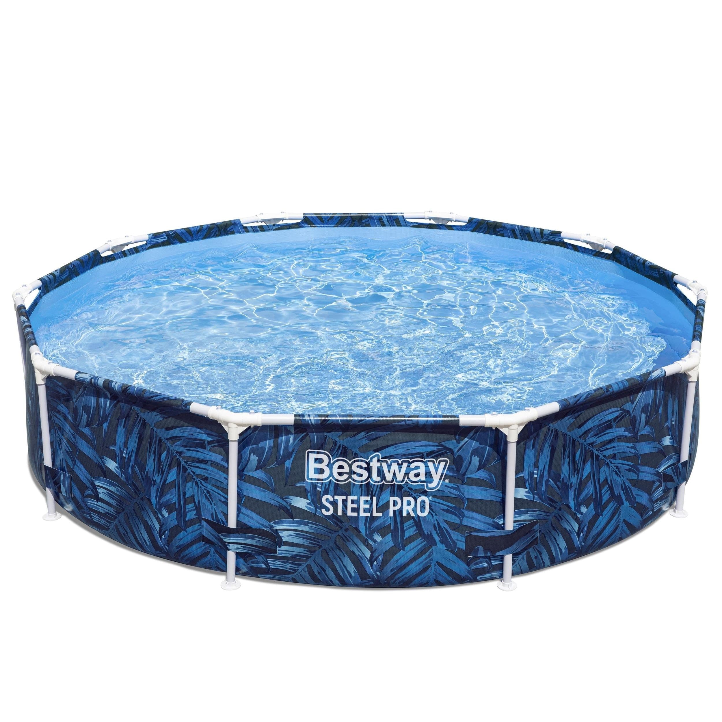 Bestway Printed Round Steel Frame Pool, 10-ft x 26-in