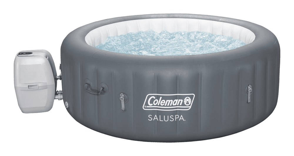 Coleman SaluSpa™ Round Inflatable Spa with 140 Jets, 77 x 28-in, 4-6 Adults