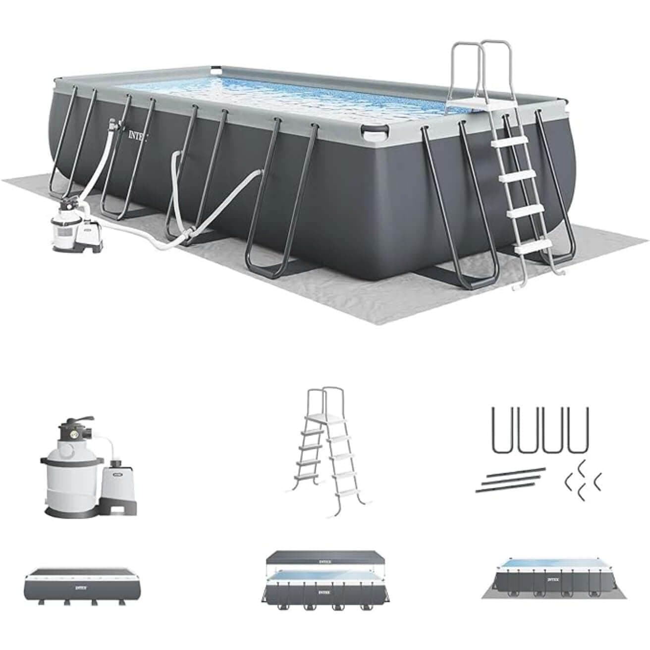 Intex 18'x9'x52" Ultra XTR Rectangular Above Ground Pool Set
