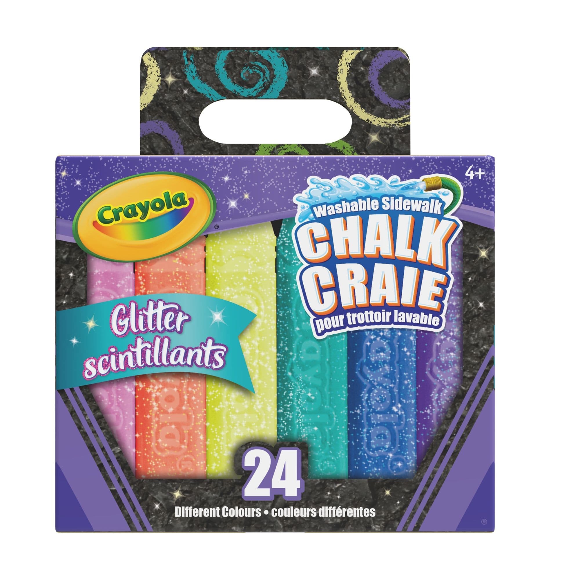 Crayola Glitter Chalk, 24-pk