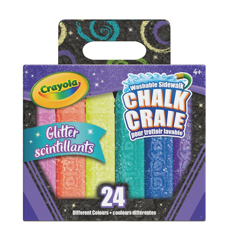 Crayola Glitter Chalk, 24-pk