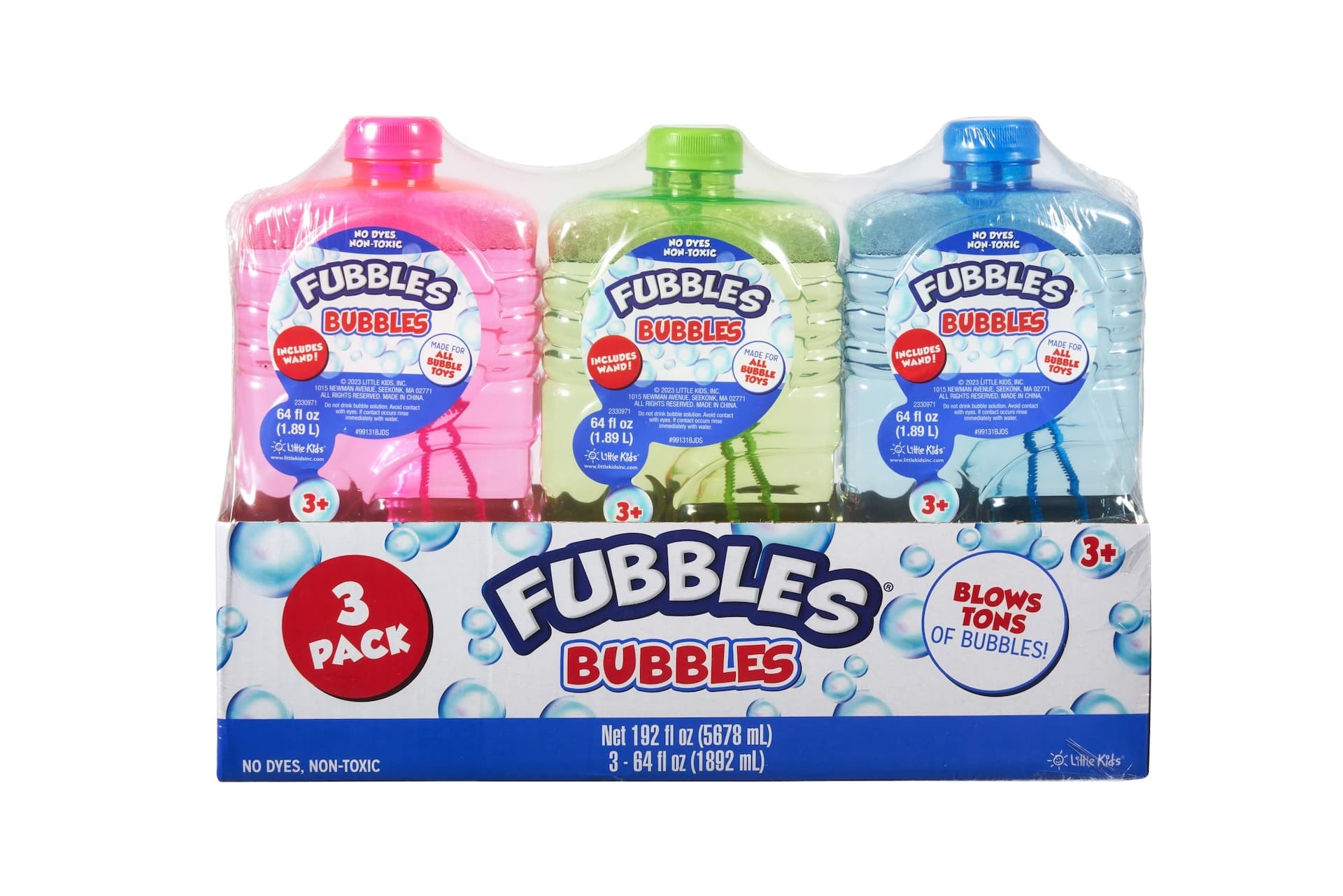 Fubbles Bubble Solution 64-oz, 3pk