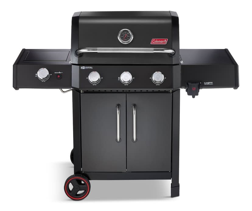 Coleman Revolution™ 500 3-Burner Convertible Propane BBQ with Side Burner and Flare-Free Technology