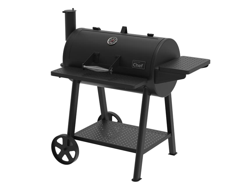 Master Chef Charcoal Barrel Grill with Quick Access Charcoal Drawer