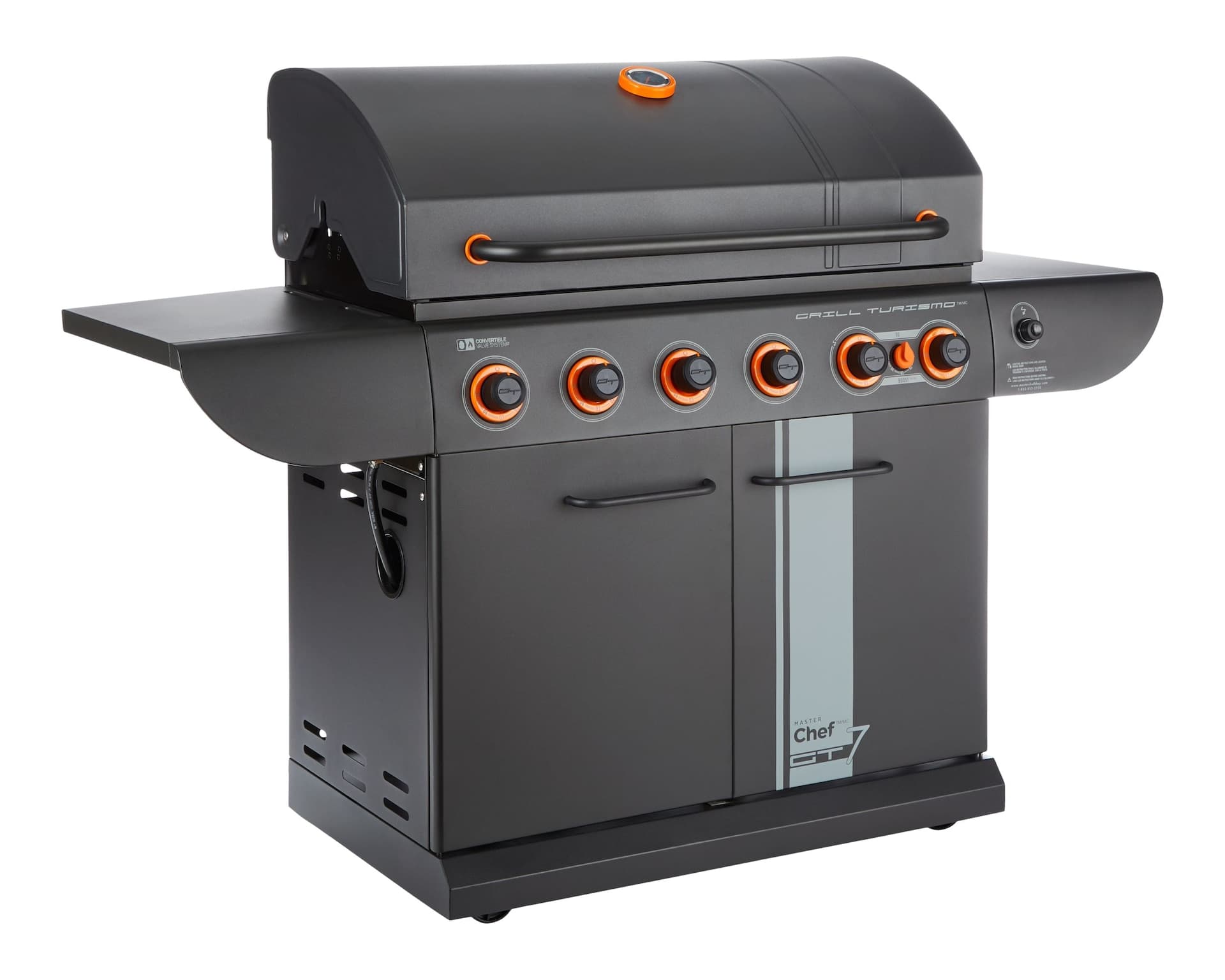 MASTER Chef Grill Turismo 680 7-Burner Convertible LP Gas BBQ