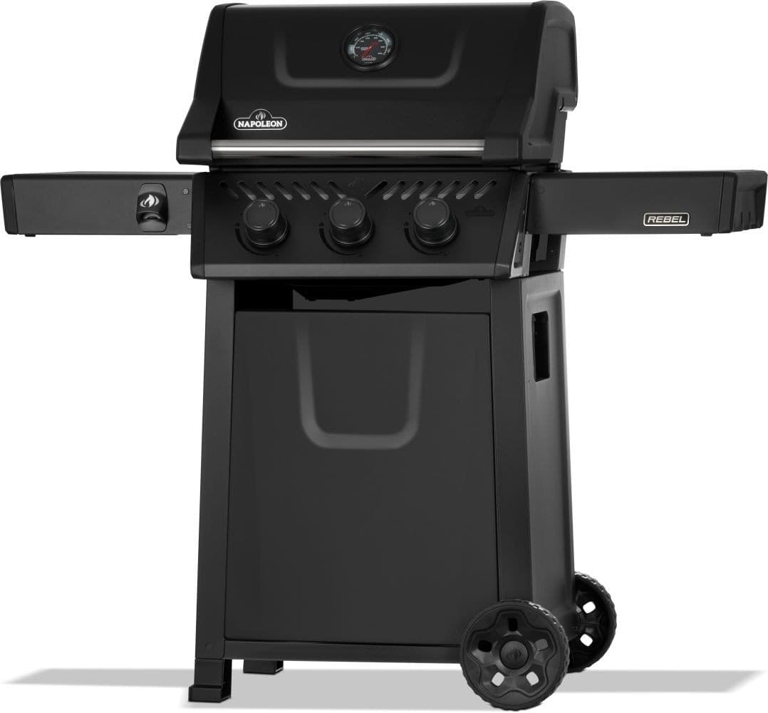 Napoleon Rebel 365 3-Burner Natural Gas BBQ, Matte Black