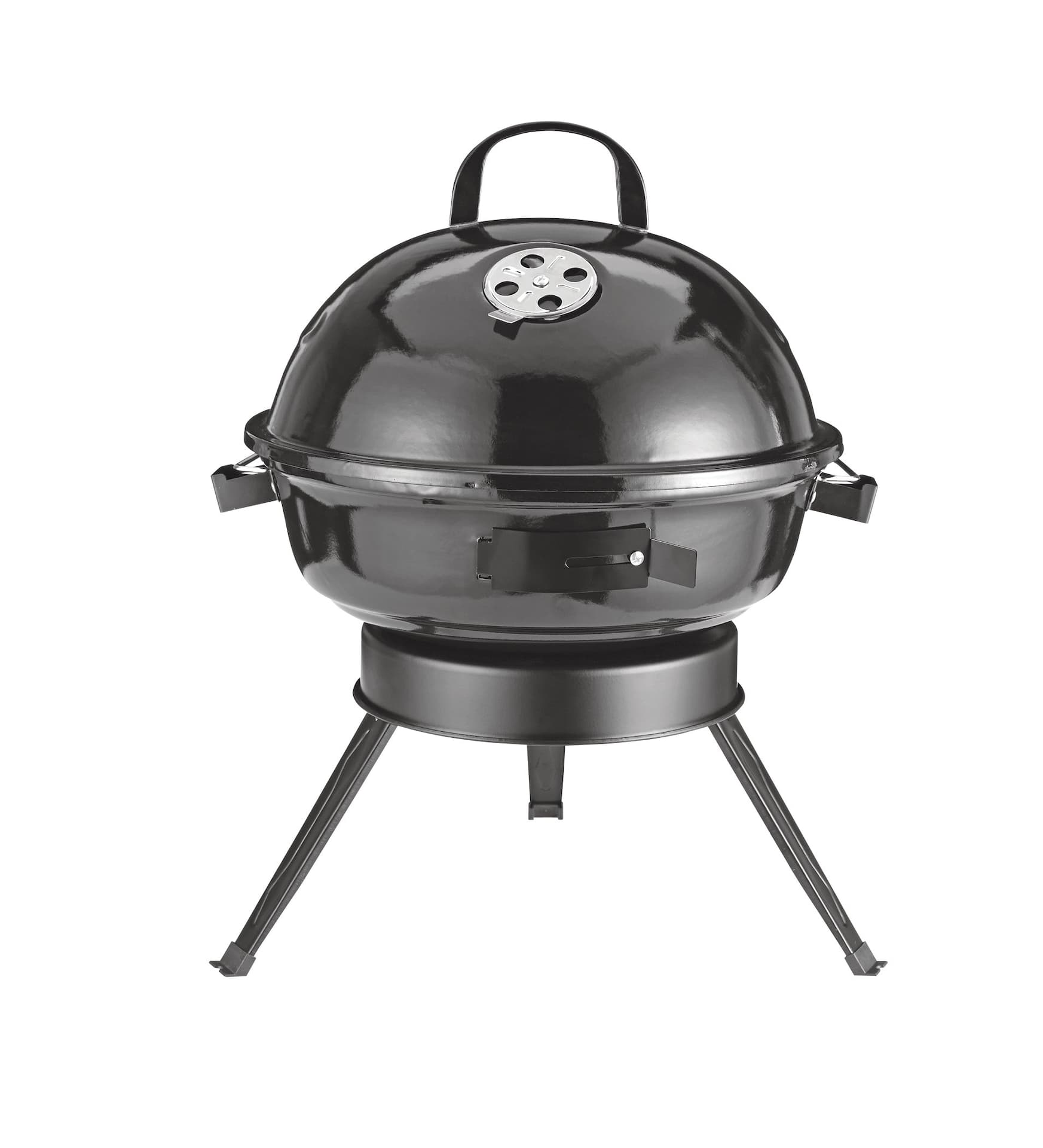 MASTER Chef Portable Charcoal Kettle BBQ Grill with Folding Legs