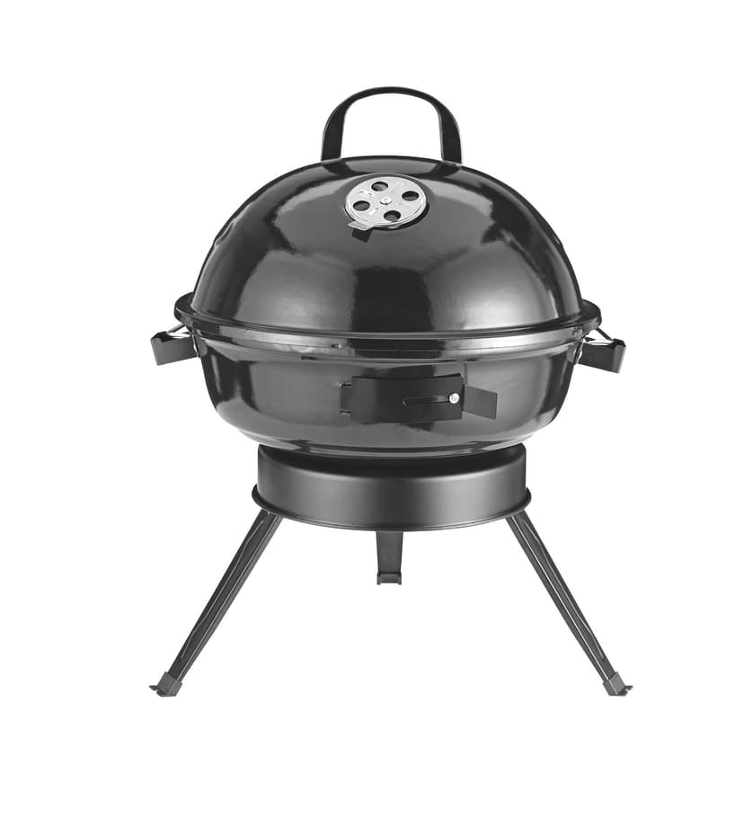 MASTER Chef Portable Charcoal Kettle BBQ Grill with Folding Legs