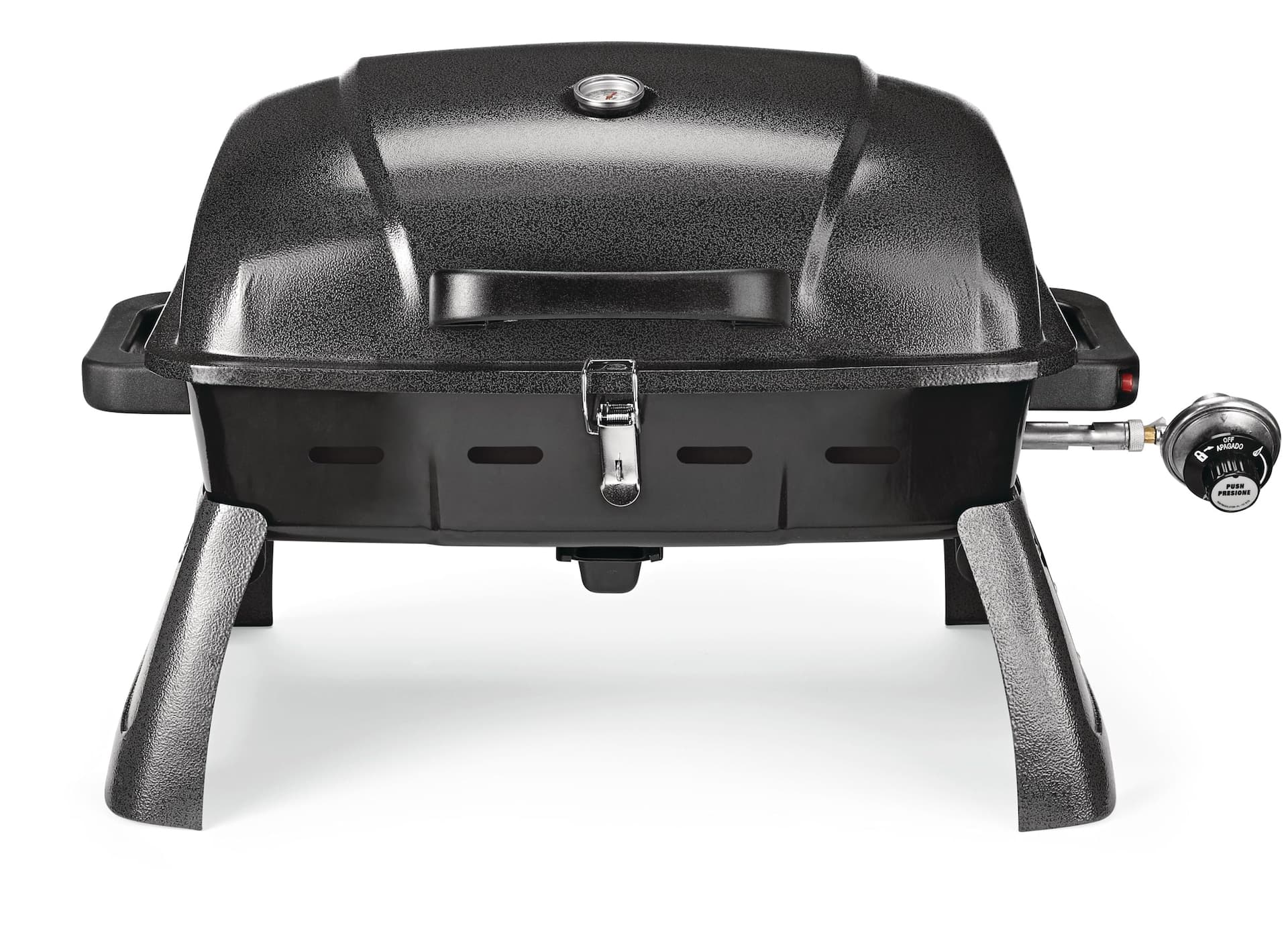 MASTER Chef Portable Tabletop Single-Burner Propane Gas BBQ Grill with Folding Legs